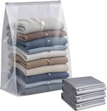 Merkloos / Sans marque Relaxdays Vacuümzakken - set van 4 - 80x100 cm - grijs