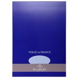 Clairefontaine Lalo 12702L - Blok van 50 Effen Geribde Vellen 100g 21x29,7 cm - Blauw
