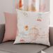 PETTI Artigiani Italiani - 1 paar kussenslopen 30 x 30 cm van microvezel, decoratief kussen voor slaapkamer, bank, woonkamer, set met 2 kussenslopen, roze heteluchtballon, 100% Made in Italy