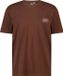 AT B.V. T-shirt Edson Heren Korte Mouw Ronde Hals Katoen Logo Chocolate S
