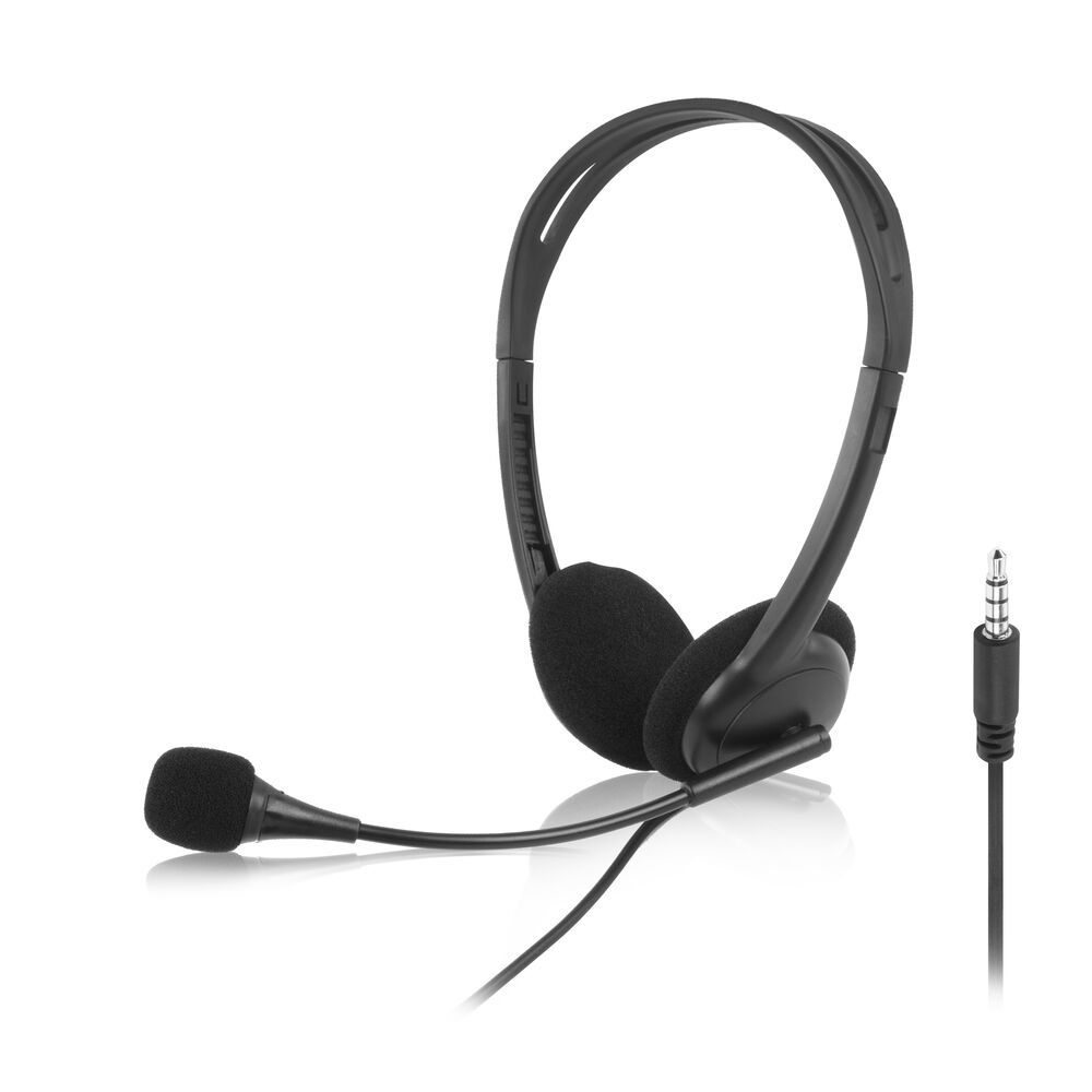 ACT AC9330 Headset - On-ear - Stereo - Black