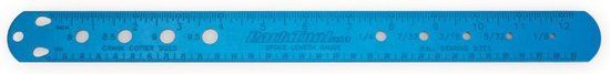 Park Tool SBC-1 Spaak-, Bal- en Nippelmeter Blauw Metaal