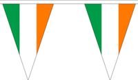 Merkloos / Sans marque Ierland landen punt vlaggetjes - 5 meter - slinger / vlaggenlijn - polyester