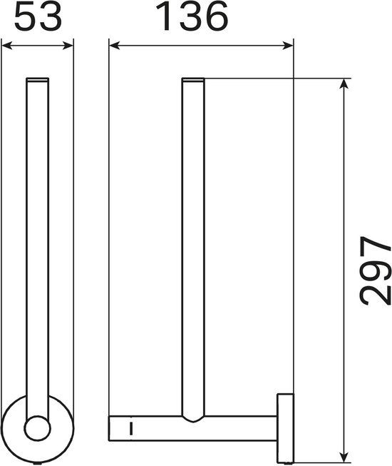 Haceka Kosmos Reserve Toiletrolhouder Grafiet