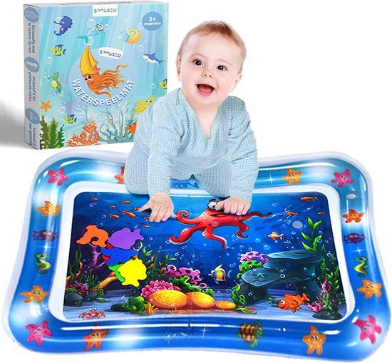 Spoused Water Speelmat - Watermat - Speelmat baby - Speelkleed baby - Tummy Time - Luxe Geschenkdoos