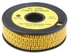RS PRO Kabelmarkering, opsteekbaar, opschrift: 3, zwart op geel, Ø 3,6 mm - 7,4 mm, 500 stuks, rol van 500 stuks