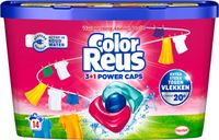 Color Reus Witte Reus Wasmiddel Color Reus 3+1 Power Caps - 8 x 14 stuks - Voordeelverpakking