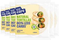 WeCare - Lower Carb Tortillas Naturel - 6 x 160 gr - Voordeelverpakking
