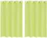 vidaXL Gordijnen voile met doorvoertules 2 st 140x175 cm appelgroen