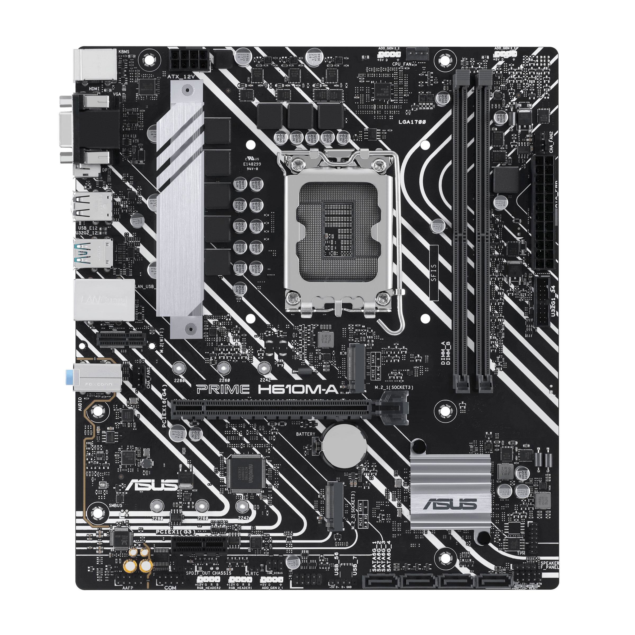ASUS PRIME H610M-A-CSM - Intel H610 - LGA 1700 - Micro ATX