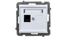 Ospel GPK-1R/K/m/00 stopcontact, wit, IP20, 71 mm, 59 g