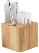 Securit Bill presentator blok-Hout, 7 x 8 x 8 cm