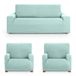 ECOMMERC3 Bankhoes Trio 3+1+1, universeel en veelzijdig, marineblauw, eenvoudig aan te brengen, voor rugleuning, zitting en armleuningen