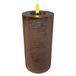 Mansion Atmosphere Bougie LED rechargeable 7.5x15cm beige champagne