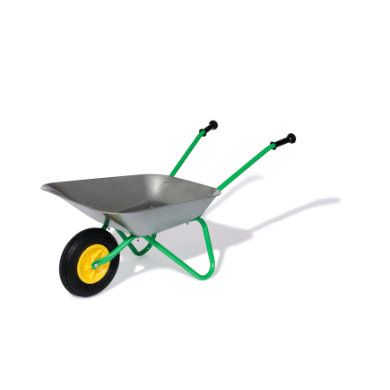 rolly toys rolly metalen kruiwagen Air Tyre - Zilver