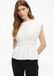 s.Oliver T-shirt avec taille froncée et détail nœud - Blanc - Taille 44