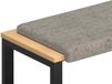 vidaXL - Coussin de banquette - Suède synthétique - tissu - Gris clair