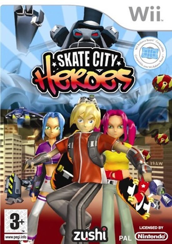 Zushi Games Skate City Heroes Nintendo Wii