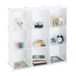 Relaxdays 4052025956554 stelling Aanpasbare stelling Vrijstaand Metaal, Kunststof Wit