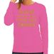 Bellatio Decorations Foute kersttrui/sweater voor dames - Hohoho jonko cadeau - roze - glitter goud XL