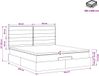 vidaXL Ottoman Bed with Mattress and Headboard Taupe 180 x 200 cm Fabric