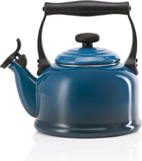 Le Creuset Tradition Fluitketel - Deep Teal - 2.1 Liter - RVS