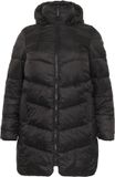 KAFFE CURVE KAFFE Damesjas Curve Susanna Zwart Diep Polyester Ritszakken Rits Lente/Zomer 2025 Casual Volwassenen 42