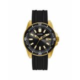 Guess GW0055G4 Herenhorloge Zwart/Goudkleurig Analoog Staal 46mm