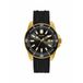 Guess GW0055G4 Herenhorloge Zwart/Goudkleurig Analoog Staal 46mm