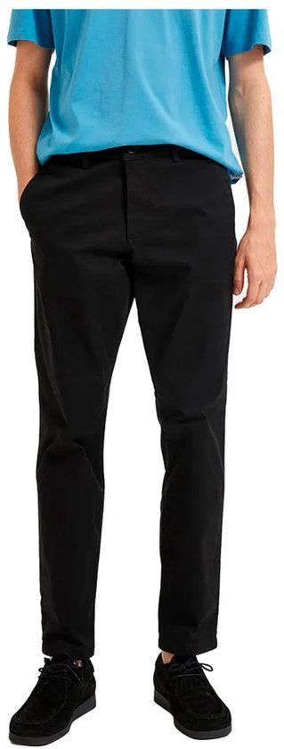Selected New Miles Slim Fit Chino Broek Zwart 36 / 34 Man