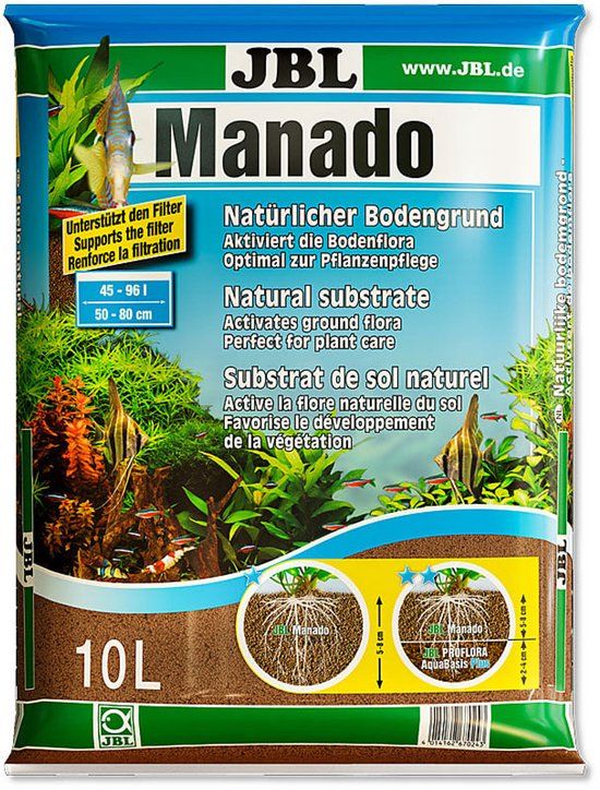 JBL Natuurlijke poreuze aquarium bodemgrond 10 Liter
