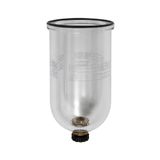 Riegler Polycarbonaat reservoir, incl. O-ring, met halfautomatische afvoerklep, voor filterregelaar en filter »standaard«