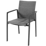 4 Seasons Outdoor Cortina Cortina stapelbare dining tuinstoel antraciet Taste 4SO