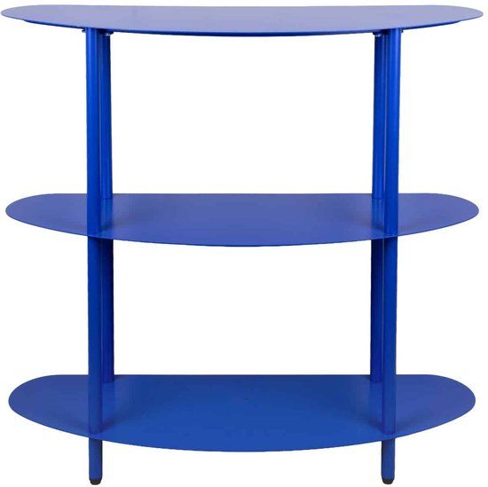 Leitmotiv Side table Cool Retro - Kobaltblauw - 90x28x82cm - Modern
