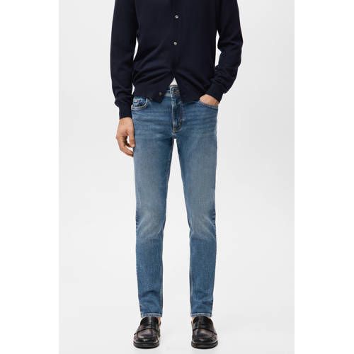Mango Man Jan slim fit jeans changeant blauw