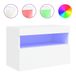 vidaXL TV-meubel met LED-verlichting 60x30x40 cm wit