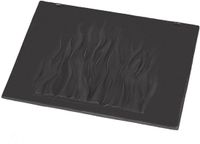 KOTARBAU® Gietijzeren Haardplaat, 46 x 35 cm, Antraciet