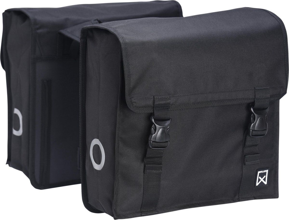 WILLEX Dubbele Fietstas - 34L - Zwart - 5425023137895