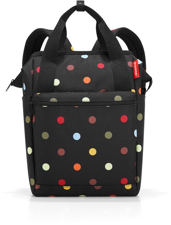 Reisenthel Allrounder R Backpack - 12L - Dots Zwart - Polyester