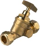 VSH robinet d'arrêt k2592 raccordement 22mm laiton m avec purge