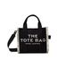 Marc Jacobs De jacquard kleine draagtas voor dames, Zwart, One Size