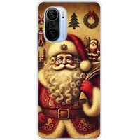 Xiaomi Bedrukt siliconen hoesje compatibel met Xiaomi Mi 11 Pro pere noel vintage