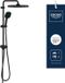 GROHE QuickFix Vitalio Comfort 250 Flex Douchesysteem - Matte Black