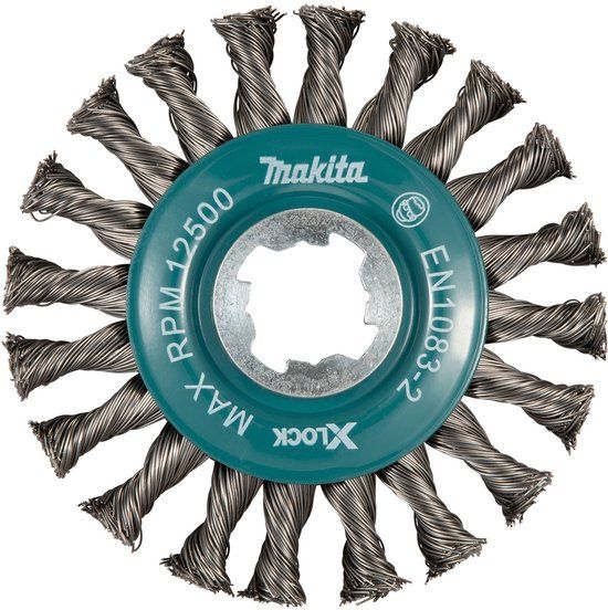 Makita Wielborstel X-lock 115mm RVS Groen/Zilver - D-73405