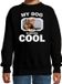 Bellatio Decorations Duitse herder honden trui / sweater my dog is serious cool zwart - kinderen - Duitse herders liefhebber cadeau sweaters - kinderkleding / kleding 122/128