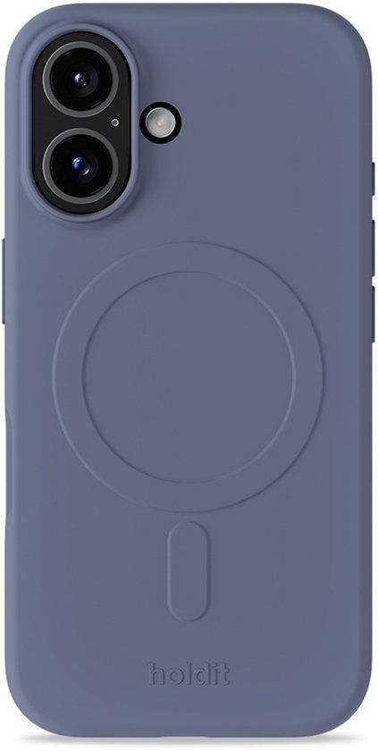 Holdit Soft MagSafe Case geschikt voor Apple iPhone 16 - Pacific Blue