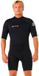 Rip Curl Trad Spring 2/2 Mm Fl Shorty à manches courtes et zip dorsal noir XS Homme