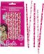 Decora Barbie Rietjes, 80 stuks, Ø 6 x 210 mm, van biologisch afbreekbaar papier met waterinkt voor meer kleur op je feest