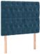 vidaXL Hoofdbord donkerblauw fluweel 100x7x118/128 cm
