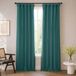 HPD Half Price Drapes Bellino Kamer-verduisterende gordijnen, 274 cm lange gordijnen voor slaap- en woonkamer (1 paneel), 127 x 274 cm (b x l), groenblauw (Bayberry Teal)